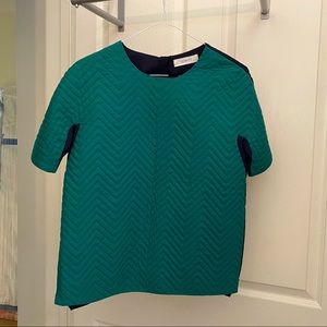Lewitt Fresh green pattern top